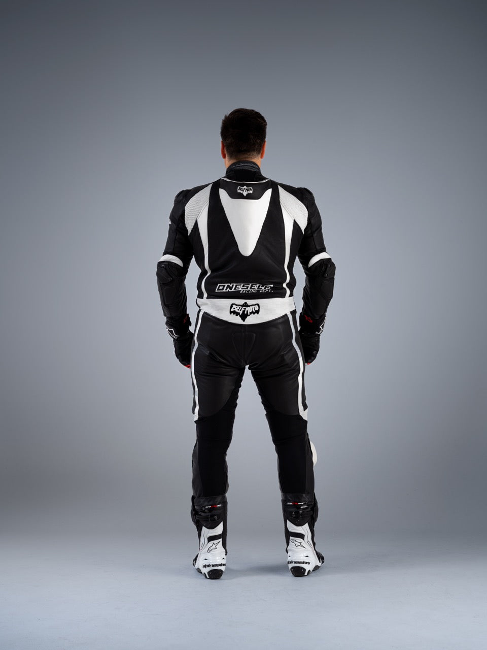 Men's GS-3 Race Suit P1 Black/White